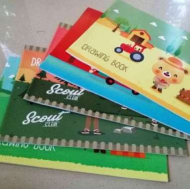 Buku Gambar Sidu A4 / Drawing Book Sidu A4 ATK buku Stationery