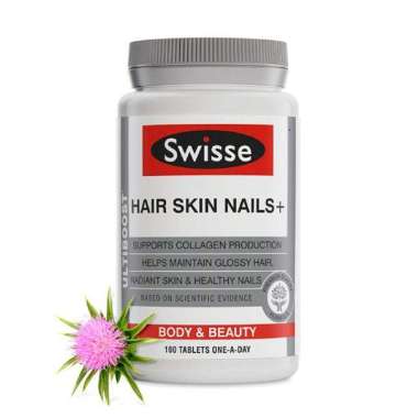 SWISSE Ultiboost Hair Skin Nails Suplemen Kesehatan [100 Tablets[