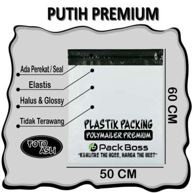 Packboss Polymailer 50X60 cm Putih - Premium A