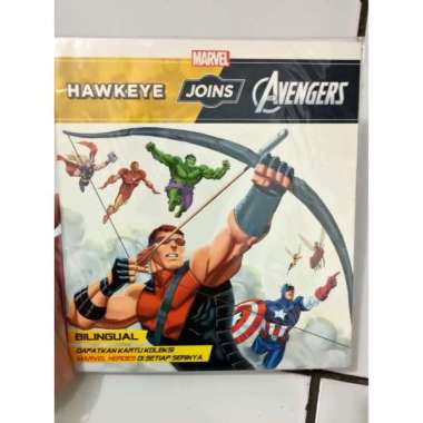 (Marvel) Hawkeye Joins The Avengers Story Book Buku Cerita Anak Dua Bahasa Indonesia English Multico