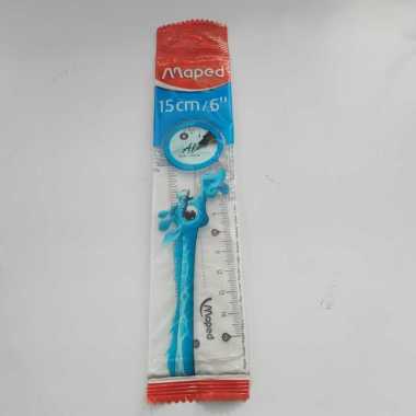 Penggaris Maped 15 cm / 6 " / Penggaris maped / Penggaris plastik 15 cm / Maped