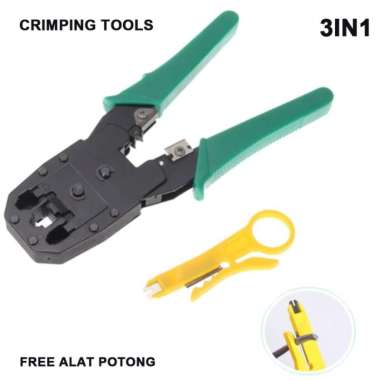 Crimping Tools Tang Krimping Kabel Lan RJ45 RJ11 Internet Alat Potong