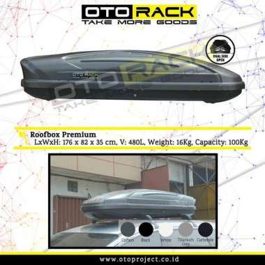 Otorack Roofbox Premium Series - HARGA BELUM TERMASUK ONGKOS KIRIM Carbon
