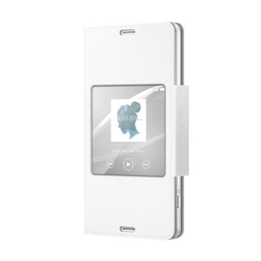 Sony SCR26 Case Style Up Flipcover ... Xperia Z3 Compact - Putih