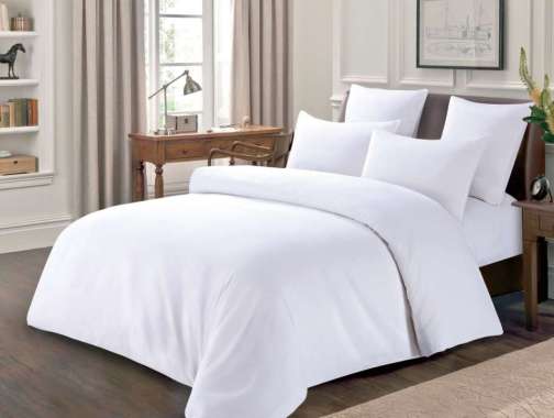 Ellenov Sprei Aneka Warna Polos Bahan Katun Prada Polos [Set Sprei] Sprei Homemade Sprey Elegant Sep