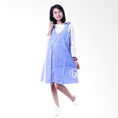 Mama Hamil DRO 843 Candy Dress Over ... l dan Menyusui - Biru Tua