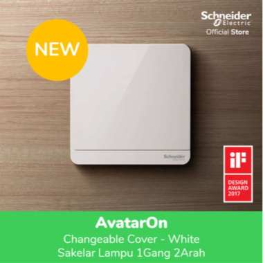 Schneider Electric AvatarOn Saklar Lampu Putih - 1 Gang 2 Arah