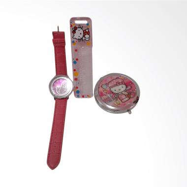 Hello Kitty HK-001 Paket Dandan Jam Tangan Wanita - Multicolor