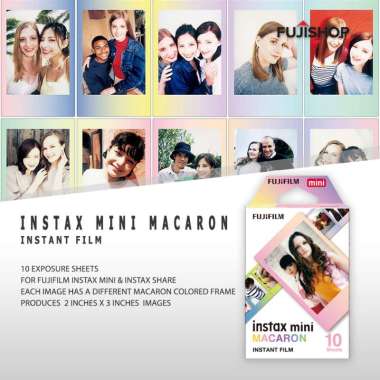 Fujifilm Instax Mini Macaron Refill Instax Paper Multicolor