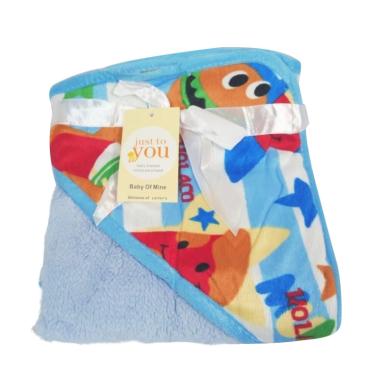 Just To You Fleece Hoodie Carter's Selimut Bayi - Blue Purple
