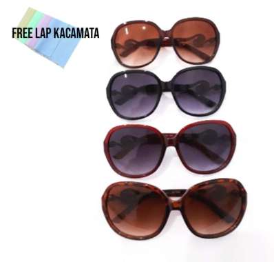 KACAMATA GAYA FASHION WANITA CANCELOR VINTAGE RETRO HITAM