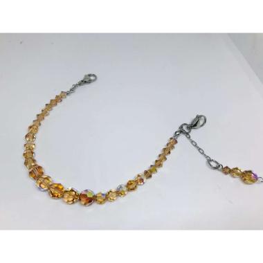 Pengait Konektor Tali Strap Masker Kristal Swarovski Asli Masker Hijab