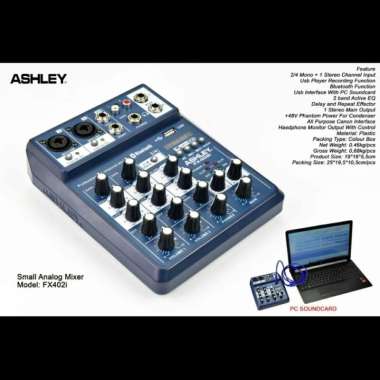 Ashley Mixer FX402i USB Bluetooth [4 Channel]