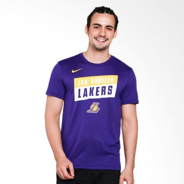 NIKE Men Basketball Los Angeles Lakers Dry Tee Essentials Kaos Olahraga Pria [Stck TM AA2456-547]