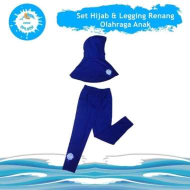 Paket Hijab Kerudung Sport Legging Olahraga Anak Kiddie Splash S Hijab L