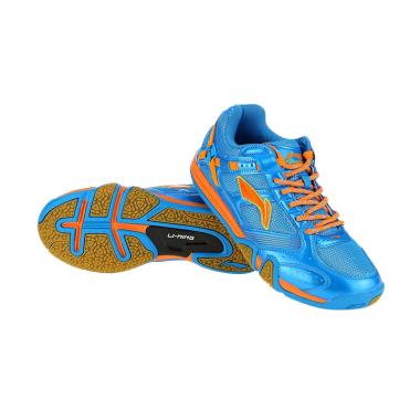 Sepatu Li-Ning Saga Shine AYTK069 B ... Shoes Lining Bulutangkis