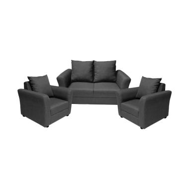 FCENTER 211 Aster Set Sofa - Grey [Pulau Jawa*)