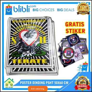 PSHT Poster Dekorasi Dinding Pencak Silat Persaudaraan Setia Hati Terate PSHT 1922 Poster Lambang Lo