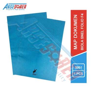 Map Biola Folio F4 [5001] / Stopmap Kertas Amplop Surat Dokumen Premium Paper Biru