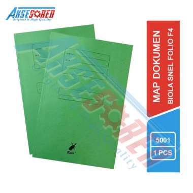 Map Biola Folio F4 [5001] / Stopmap Kertas Amplop Surat Dokumen Premium Paper Hijau