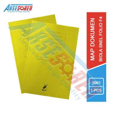 Map Biola Folio F4 [5001] / Stopmap Kertas Amplop Surat Dokumen Premium Paper Kuning