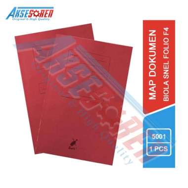 Map Biola Folio F4 [5001] / Stopmap Kertas Amplop Surat Dokumen Premium Paper Merah