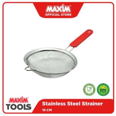 Maxim Tools Saringan 18cm Strainer Stainless Red