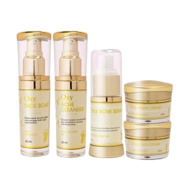 Oxyglow Basic Acne Series Paket Perawatan Wajah