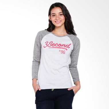 3SECOND Ladies 0608 106081722 T-Shirt - Grey