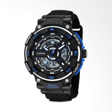 Calypso Plastic Men Watch - Black Blue [CAL K5673/5]