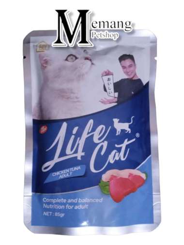 LIFE CAT Chicken Tuna Makanan Kucing Sachet Basah [85 g]