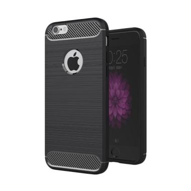 Wakaka Carbon TPU Casing for Apple iPhone 6 Plus/6s Plus - Hitam