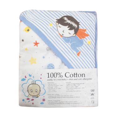 Ikyusan Good Night Towel Selimut Tidur Bayi - Blue