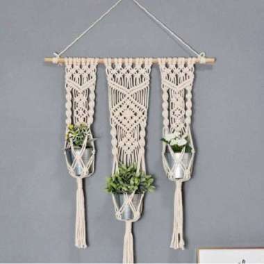 macrame plant hanger/ macrame pot gantung 43