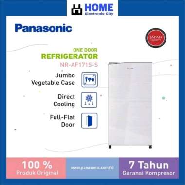 Panasonic NR-AF17AN-SS Kulkas 1 Pintu [155L] Unit Only Silver