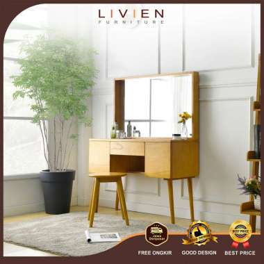 Meja Rias, Meja Rias Minimalis , Lemari Meja Rias , Cermin Meja, Meja konsol, LIVIEN, Moana dressing