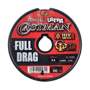 Senar PE YGK Galis Ultra Castman Full Drag Wx8 100M Size 4