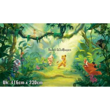 Wallpaper Dinding Mural 3D Photowall Anak Motif Lion King