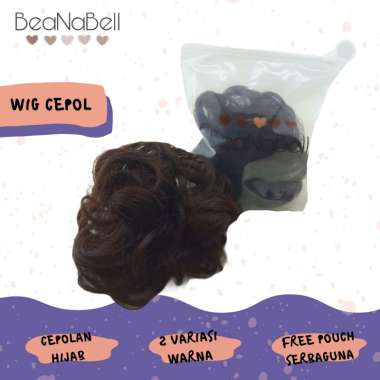 Wig Cepol Rambut Elastis Rambut Palsu Curly Wigs Hair Bun Extension