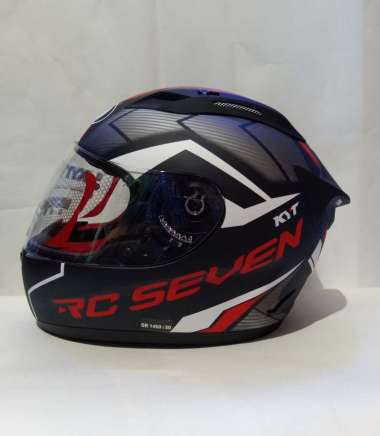 HELM KYT RC7 KYT RC SEVEN #18 MATT BLACK RED HELM KYT FULL FACE L MATT BLACK RED