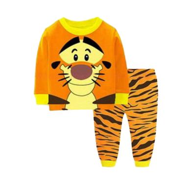 Junior Wardrobe Pyjamas Tiger Baju Tidur Anak - Orange