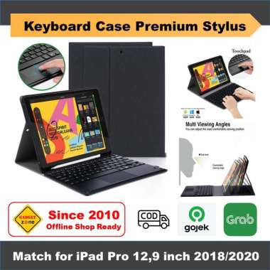 iPad Pro 2020 12.9 Inch Casing Keyboard Case Stylus