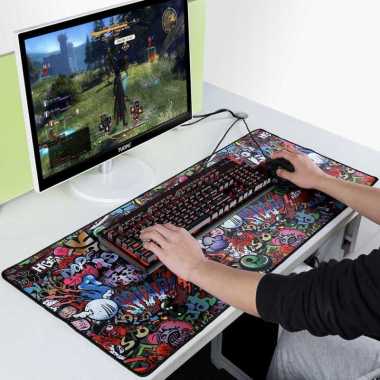Color : Red+Yellow QGT Multifunction Business Double Sided PVC Leather Mouse Pad Keyboard Pad Table Mat Computer Desk Mat Size: 120 x 60cm Black Red Color : Red+Yellow QGT Multifunction Business Double Sided PVC Leather Mouse Pad Keyboard Pad Table Mat Computer Desk Mat Size: 120 x 60cm Black Red