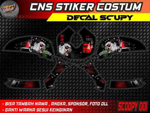 stiker decal scupy beruang
