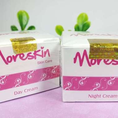 Cream MORESKIN Day - Krim Pemutih Muka Glowing / Pemutih Wajah Cepat / Pencerah Wajah yang Aman