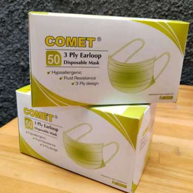 masker medis 3ply earloop comet isi 50pcs