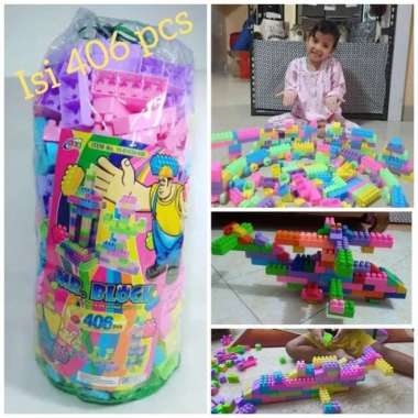 Mainan Mr Block Susun Isi 406 Edukasi - Brick Anak Edukatif Blocks