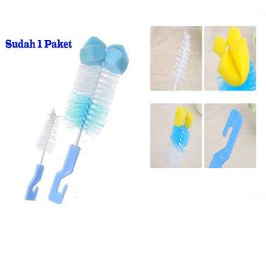 Sikat Botol / Sikat Botol Susu / Sikat Botol Susu Bayi 2in1 / Sikat Botol Susu dan Dot Bayi / Pember