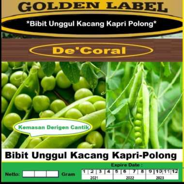 Bibit Kacang Kapri Polong Kemasan Derigen | Benih Kacang Kapri Polong