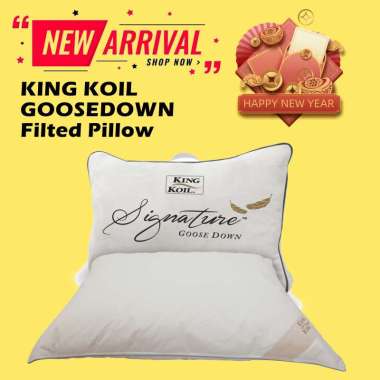 BANTAL KING KOIL - BANTAL BULU ANGSA ASLI 100% - GOOSEDOWN FEATHER PILLOW - KING KOIL